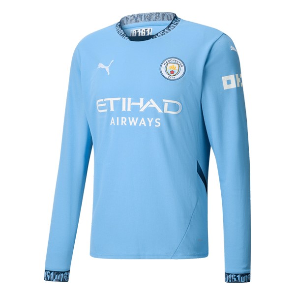 Tailandia Camiseta Manchester City Replica Primera Ropa ML 2024/25